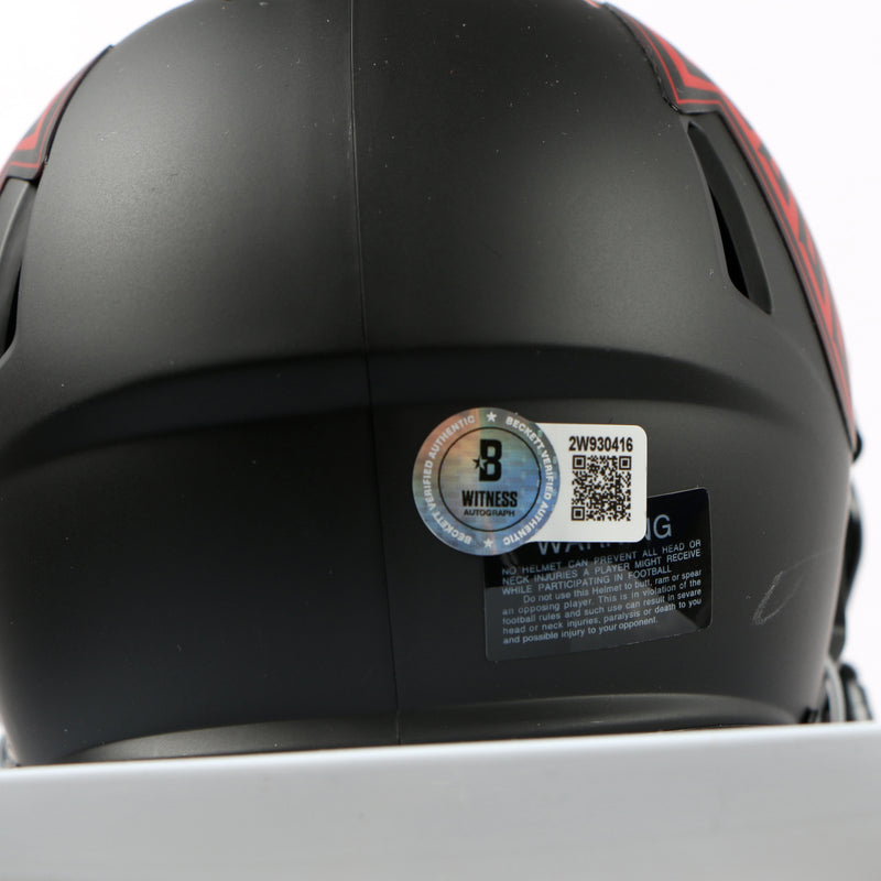 Jalon Walker Signed Helmet Atlanta Falcons Speed Eclipse Mini Helmet Beckett