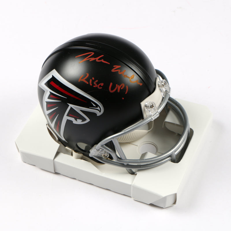 Jalon Walker Signed Helmet Atlanta Falcons Replica Mini Helmet Beckett