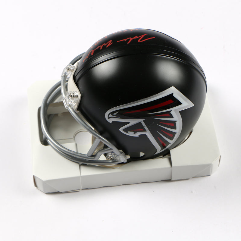 Jalon Walker Signed Helmet Atlanta Falcons Replica Mini Helmet Beckett