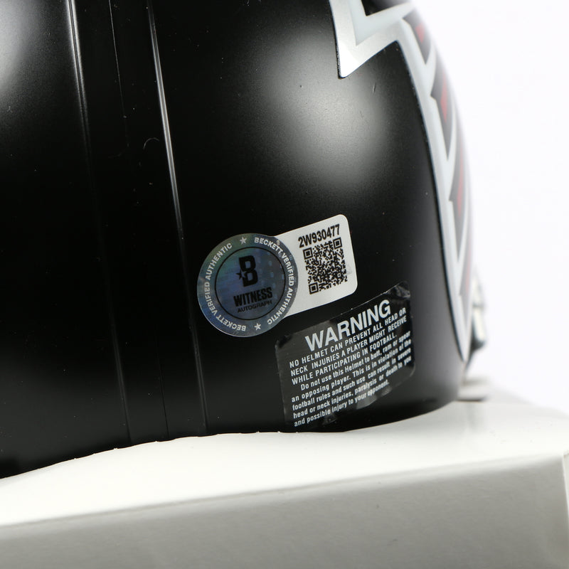 Jalon Walker Signed Helmet Atlanta Falcons Replica Mini Helmet Beckett