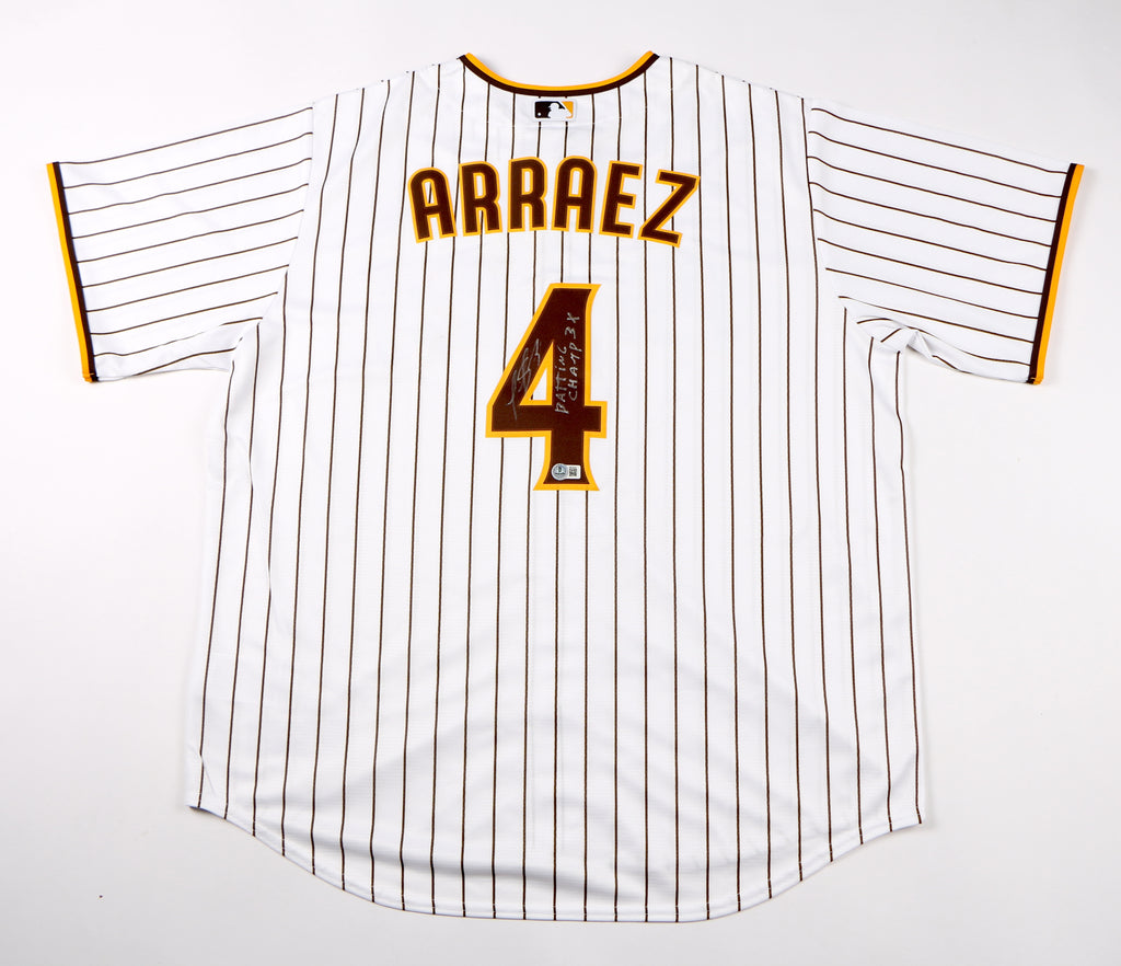 Luis Arraez Signed Jersey Nike Authentic Baseball San Diego Padres Beckett