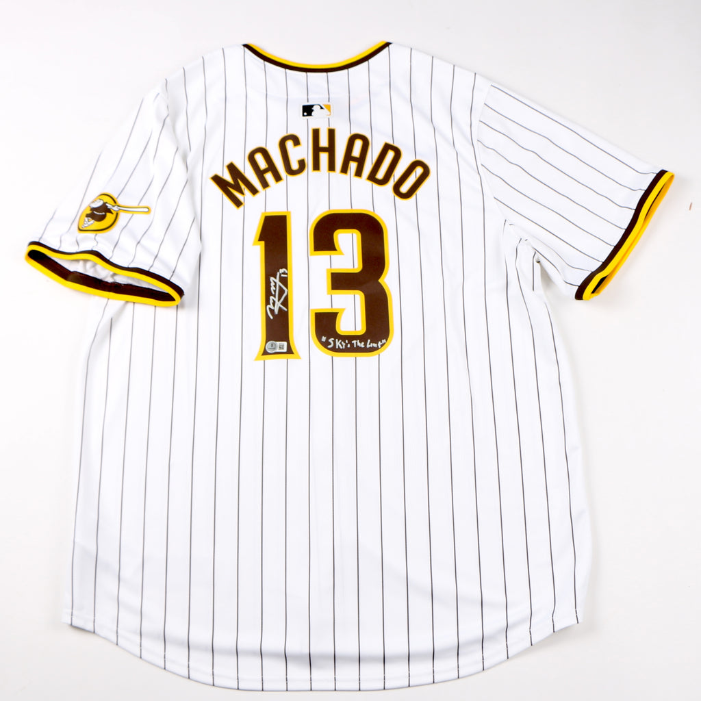 Manny Machado Signed Jersey Nike Authentic Baseball San Diego Padres Beckett