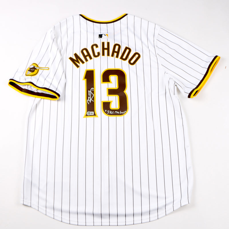Manny Machado Signed Jersey Nike Authentic Baseball San Diego Padres Beckett
