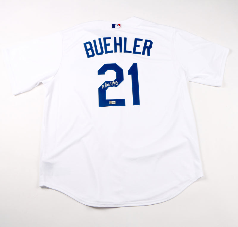 Walker Buehler Signed Jersey Nike Authentic Baseball Los Angelos Dodgers WS Beckett