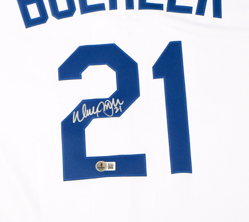 Walker Buehler Signed Jersey Nike Authentic Baseball Los Angelos Dodgers WS Beckett