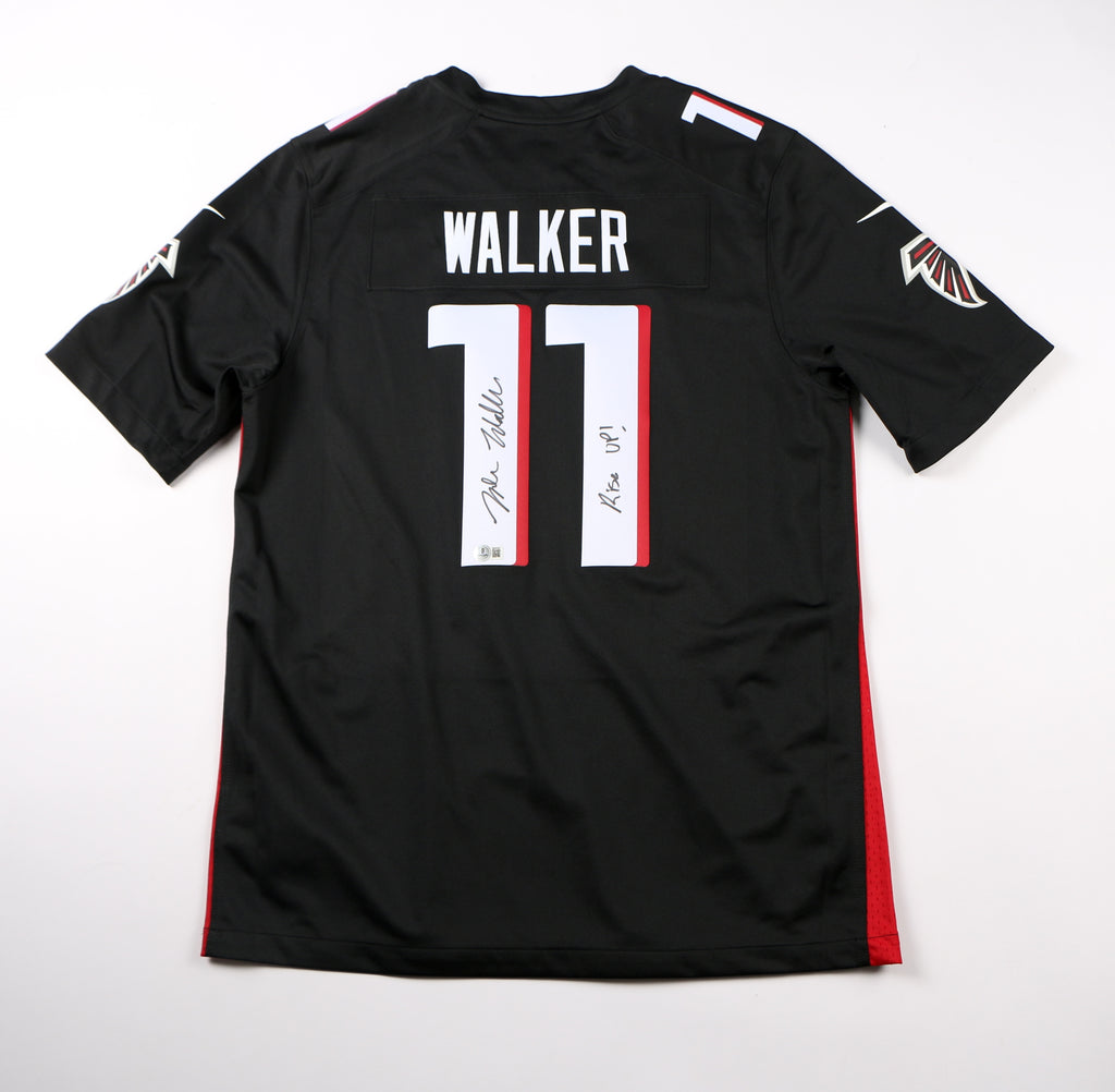 Jalon Walker Signed Jersey Atlanta Falcons Authentic Stitched Rise Up! Beckett
