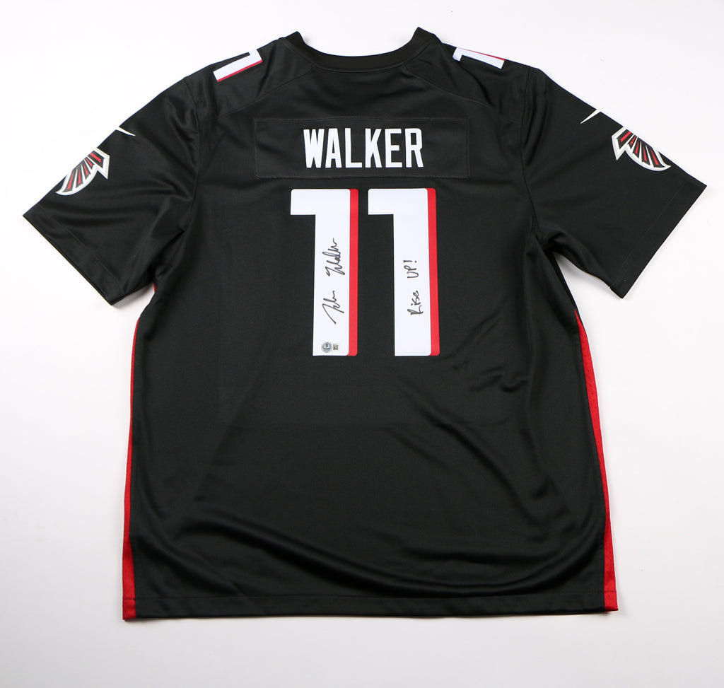 Jalon Walker Signed Jersey Atlanta Falcons Authentic Stitched Rise up! Beckett