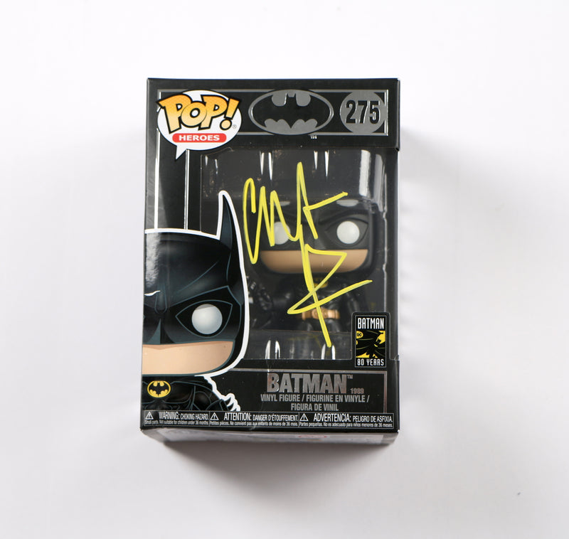 Christian Bale Signed Funko Pop 275 Batman Bale Autograph Beckett