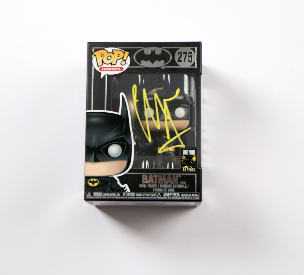 Christian Bale Signed Funko Pop 275 Batman Bale Autograph Beckett