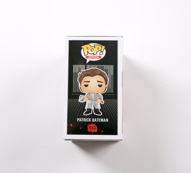 Christian Bale Signed Funko Pop 942 Patrick Bateman American Psycho Autograph Beckett