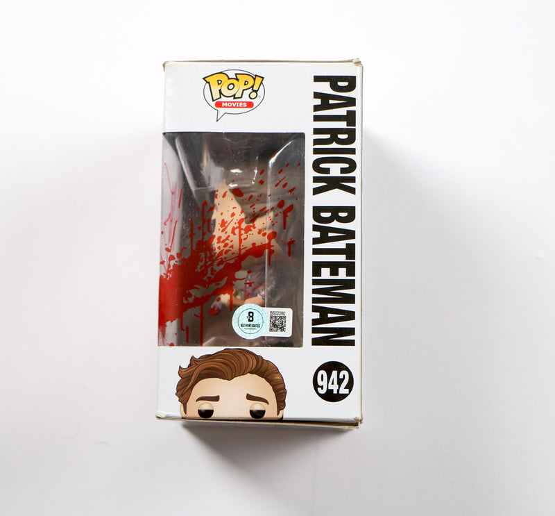 Christian Bale Signed Funko Pop 942 Patrick Bateman American Psycho Chase Damage Beckett