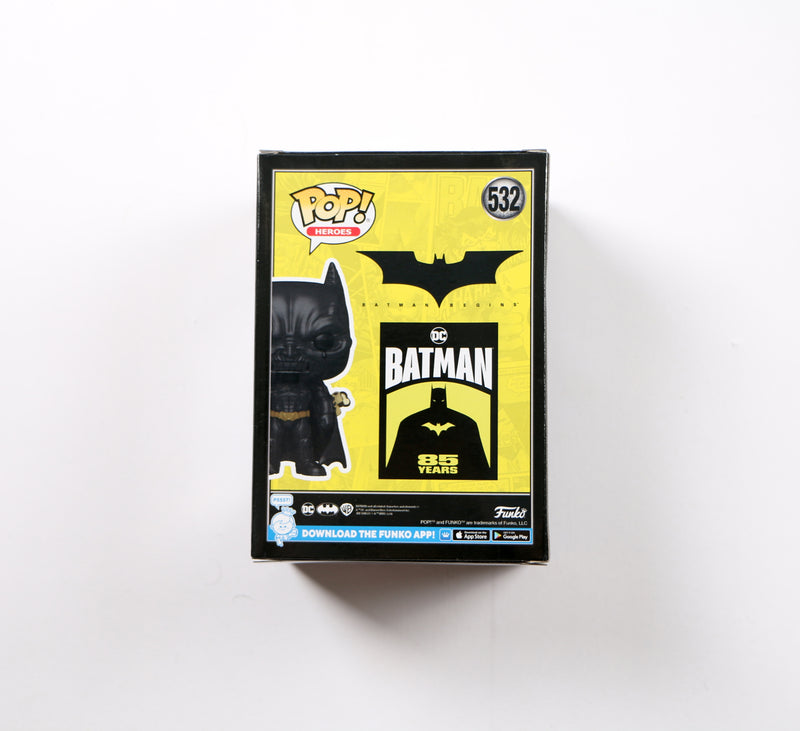Christian Bale Signed Funko Pop 532 Fear Gas Batman Batman Begins Beckett