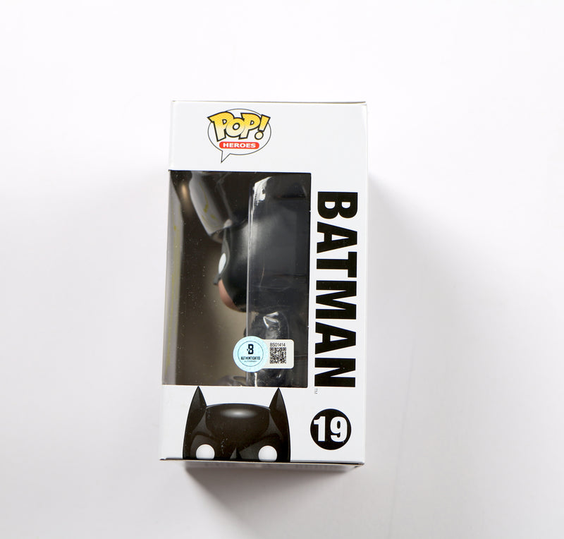 Christian Bale Signed Funko Pop 19 Batman The Dark Knight Trilogy Beckett