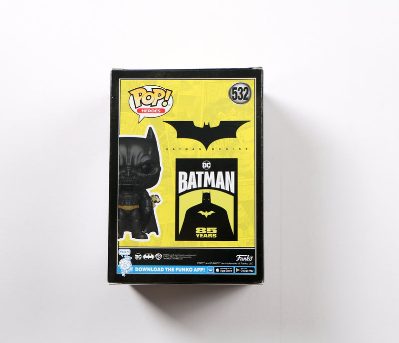 Christian Bale Signed Funko Pop 532 Fear Gas Batman Batman Begins Beckett