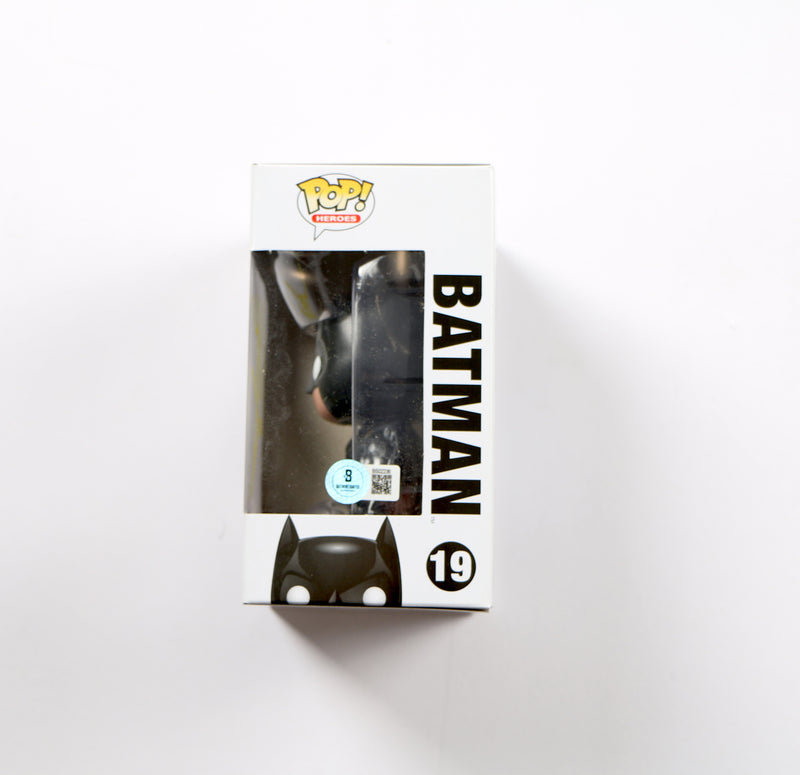 Christian Bale Signed Funko Pop 19 Batman The Dark Knight Trilogy Beckett