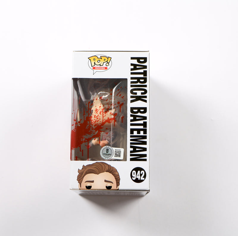Christian Bale Signed Funko Pop 942 Patrick Bateman American Psycho Chase Beckett