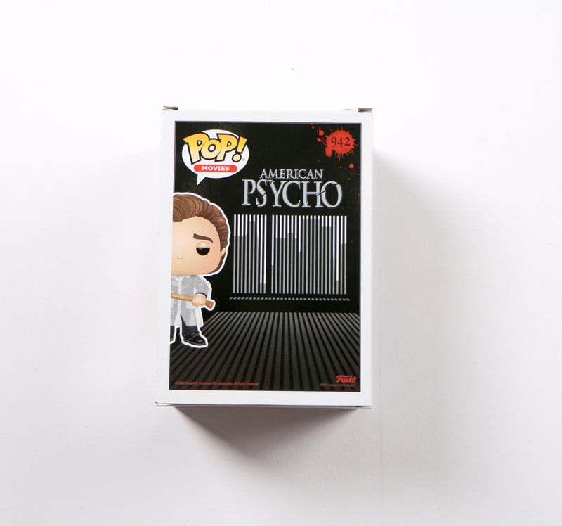 Christian Bale Signed Funko Pop 942 Patrick Bateman American Psycho Chase Beckett
