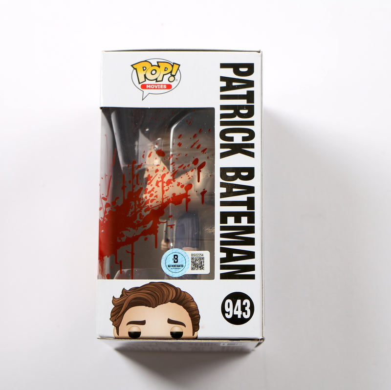 Christian Bale Signed Funko Pop 942 Patrick Bateman American Psycho Excl Beckett
