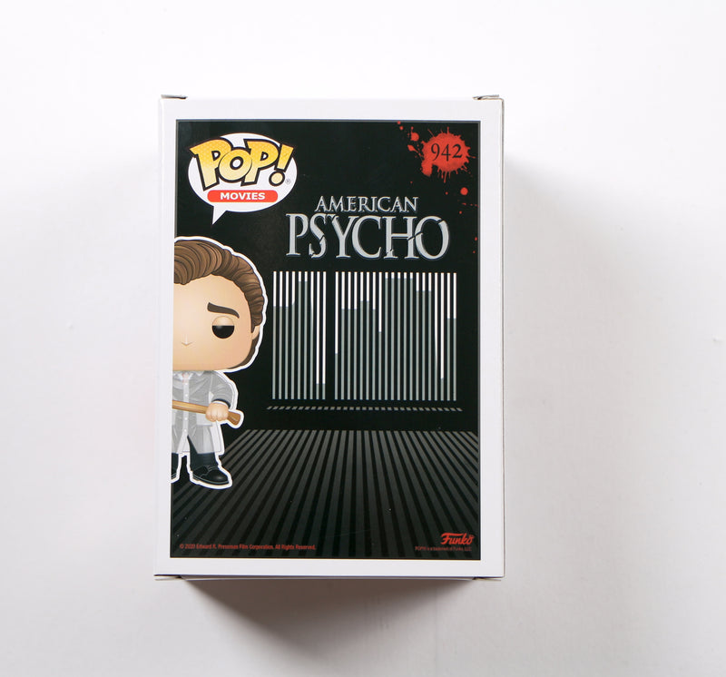 Christian Bale Signed Funko Pop 942 Patrick Bateman American Psycho Auto Beckett