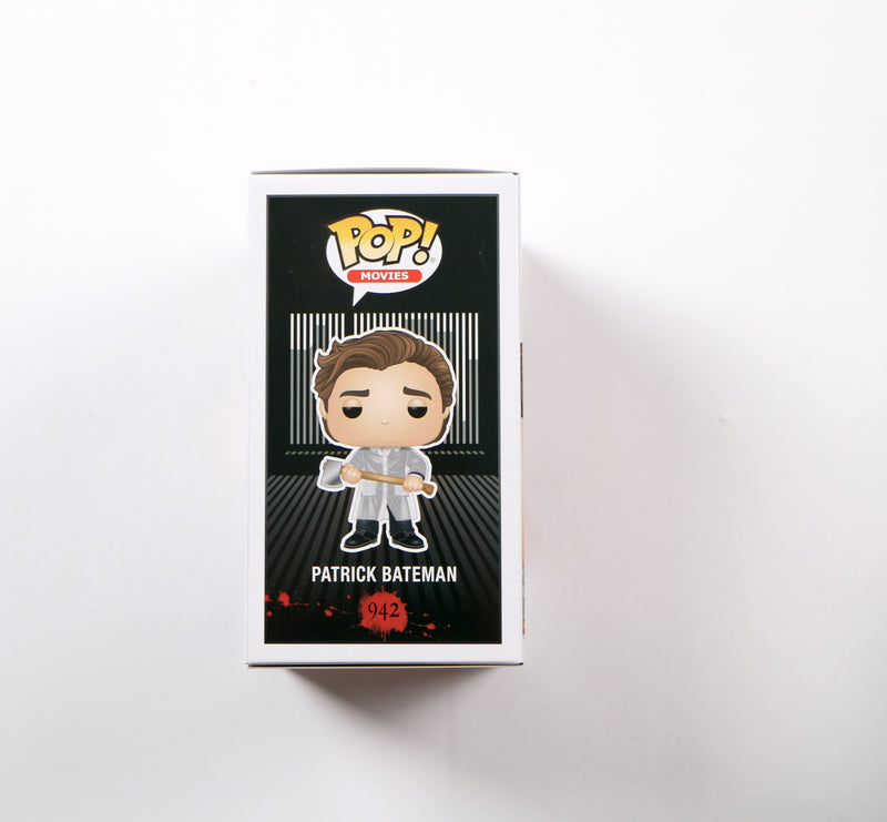 Christian Bale Signed Funko Pop 942 Patrick Bateman American Psycho Auto Beckett