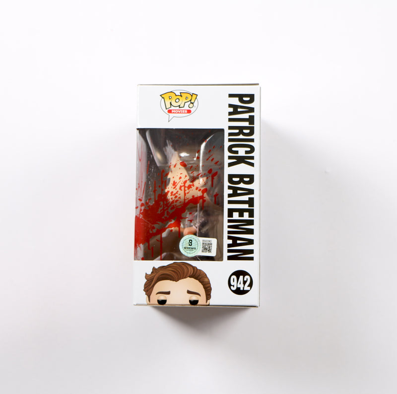 Christian Bale Signed Funko Pop 942 Patrick Bateman American Psycho Auto Beckett