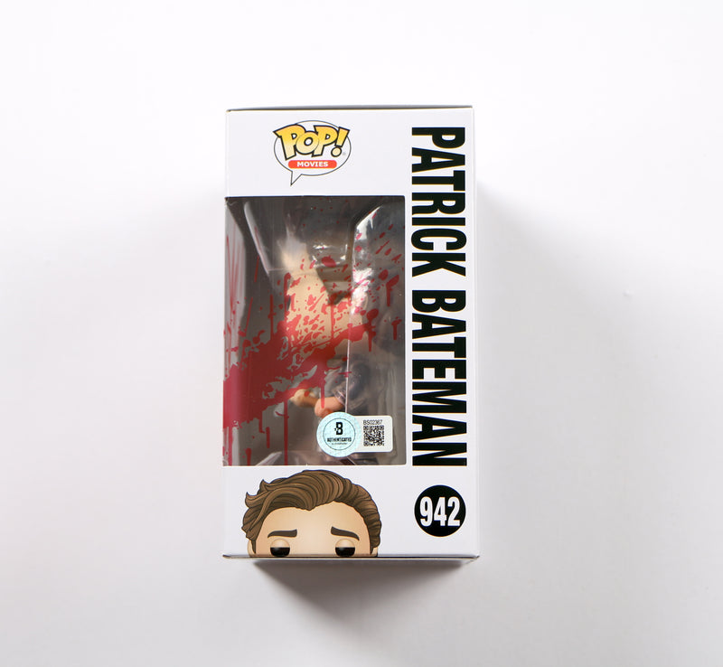 Christian Bale Signed Funko Pop 942 Patrick Bateman American Psycho Auto Beckett