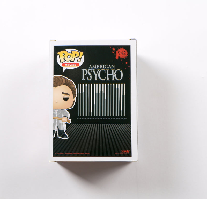 Christian Bale Signed Funko Pop 942 Patrick Bateman American Psycho Auto Beckett