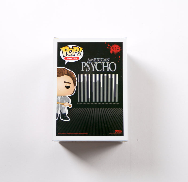 Christian Bale Signed Funko Pop 942 Patrick Bateman American Psycho Auto Beckett