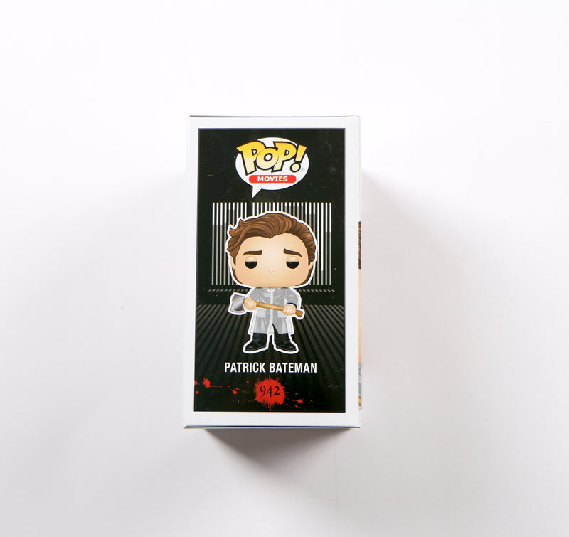 Christian Bale Signed Funko Pop 942 Patrick Bateman American Psycho Auto Beckett
