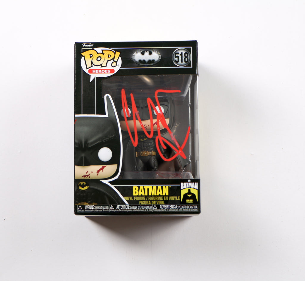 Christian Bale Signed Funko Pop 518 Batman DC Bale Autograph Beckett