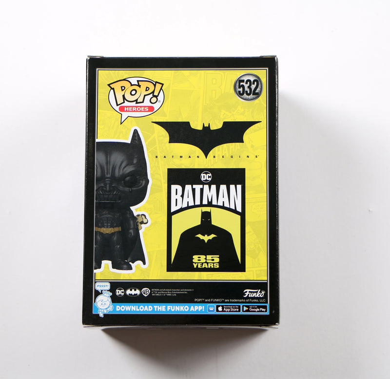 Christian Bale Signed Funko Pop 532 Fear Gas Batman Batman Begins Beckett