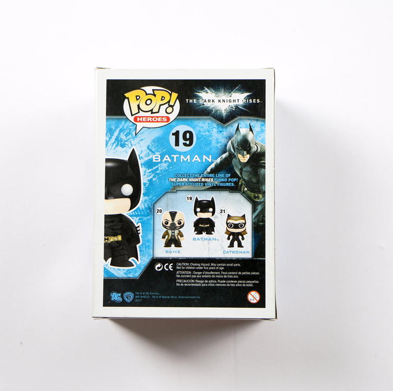 Christian Bale Signed Funko Pop 19 Batman The Dark Knight Rises Beckett