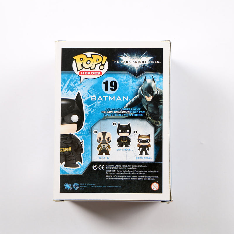 Christian Bale Signed Funko Pop 19 Batman The Dark Knight Rises Beckett