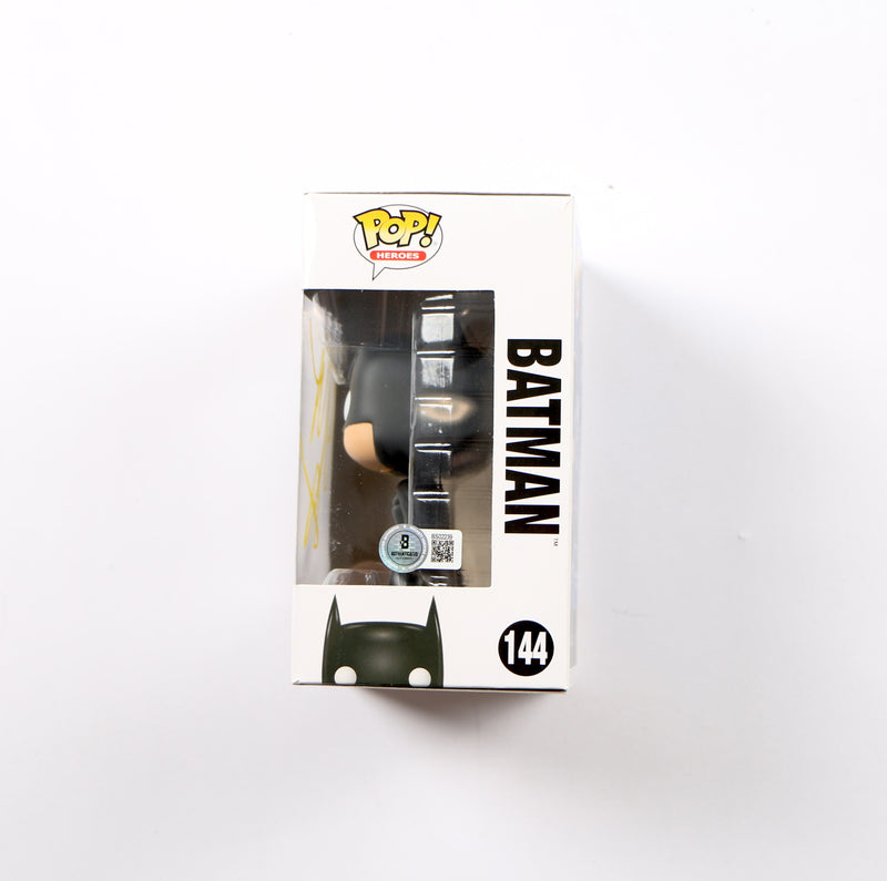 Christian Bale Signed Funko Pop 144 DC Super Hero's Batman Beckett
