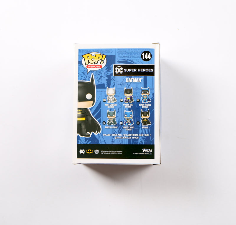 Christian Bale Signed Funko Pop 144 DC Super Hero's Batman Beckett