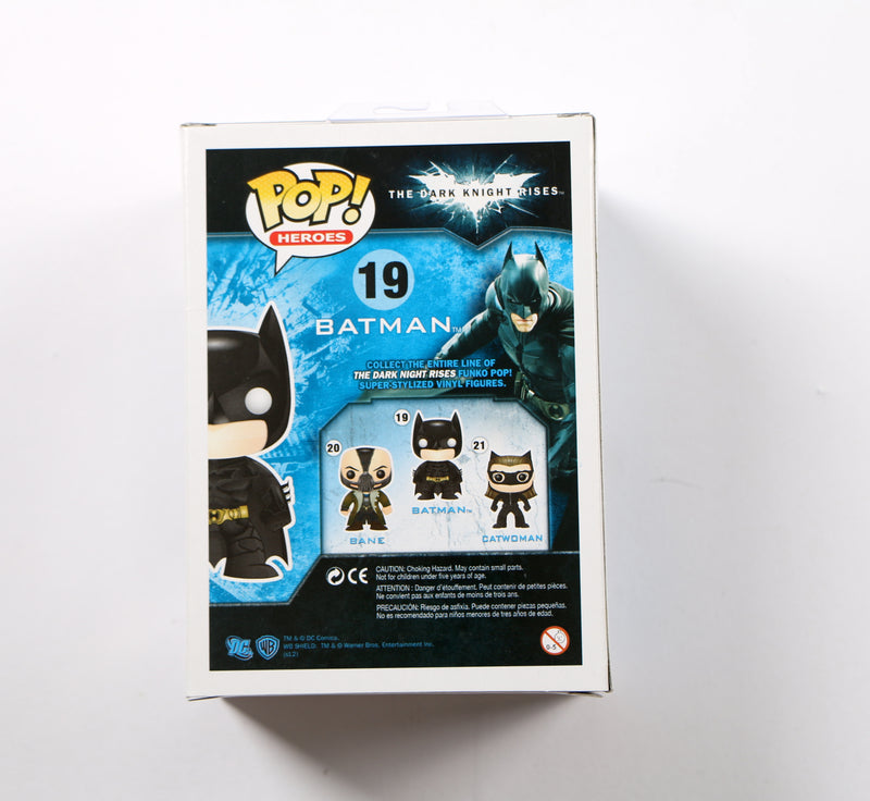 Christian Bale Signed Funko Pop 19 Batman The Dark Knight Rises Beckett