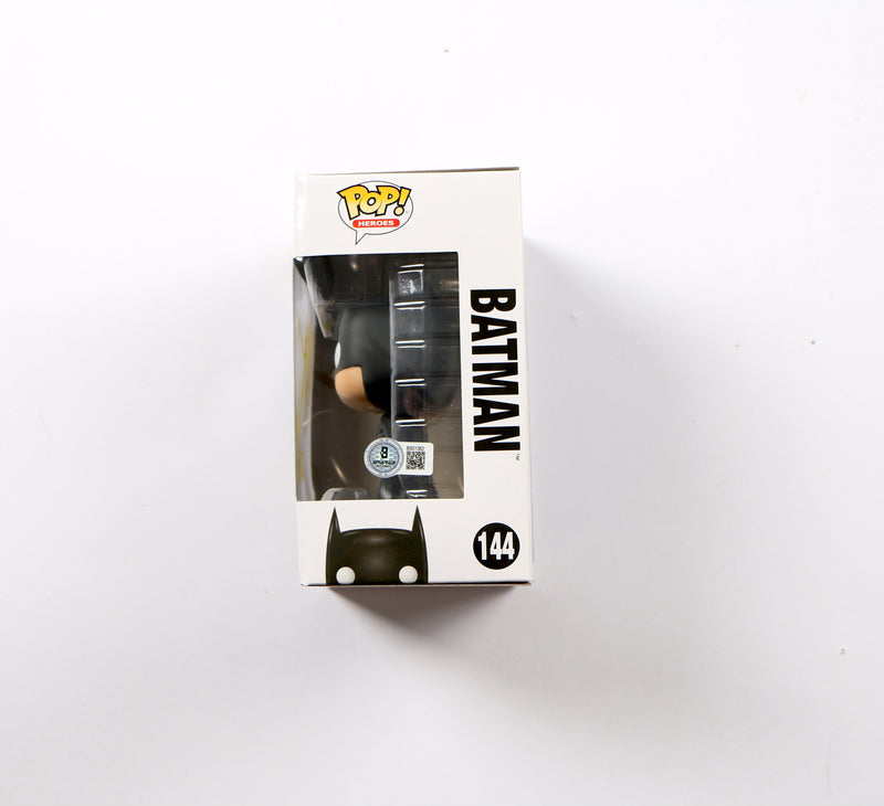 Christian Bale Signed Funko Pop 144 DC Super Hero's Batman Beckett