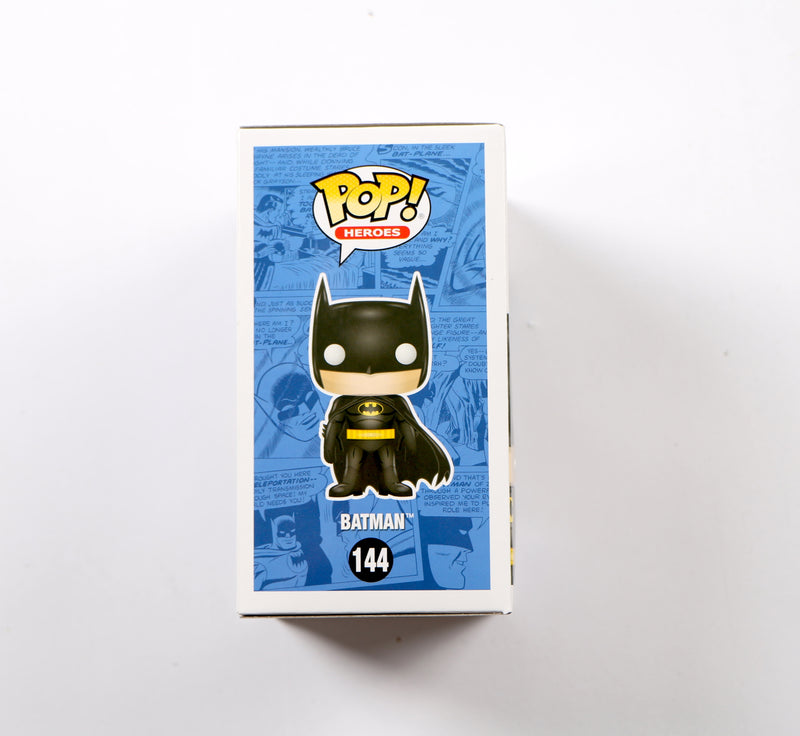 Christian Bale Signed Funko Pop 144 DC Super Hero's Batman Beckett