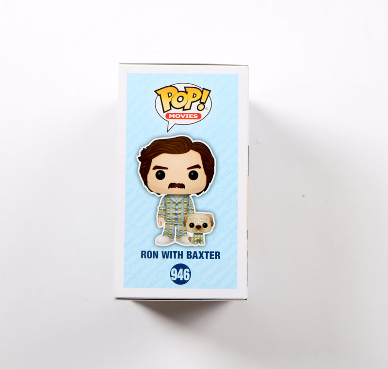 Will Ferrell Signed Funko Pop 946 Ron with Baxter Anchorman Autograph Beckett