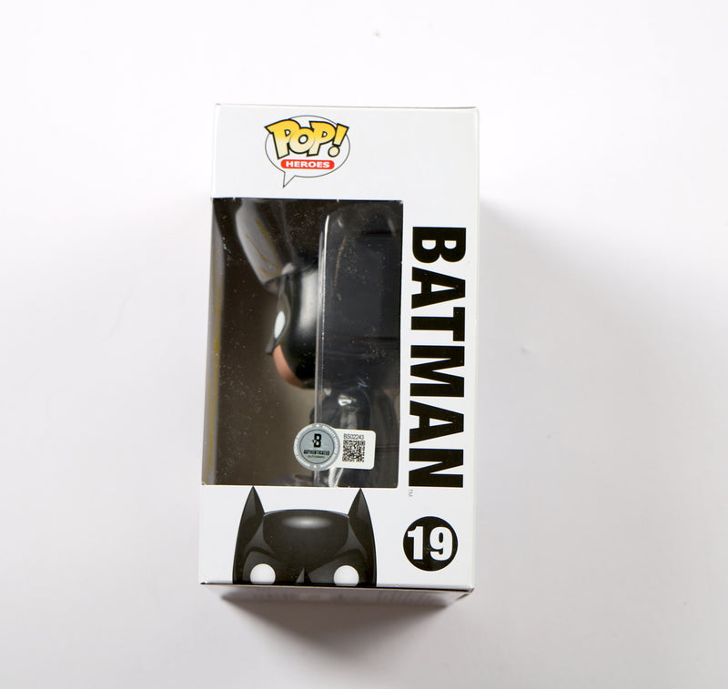 Christian Bale Signed Funko Pop 19 Batman The Dark Knight Trilogy Beckett