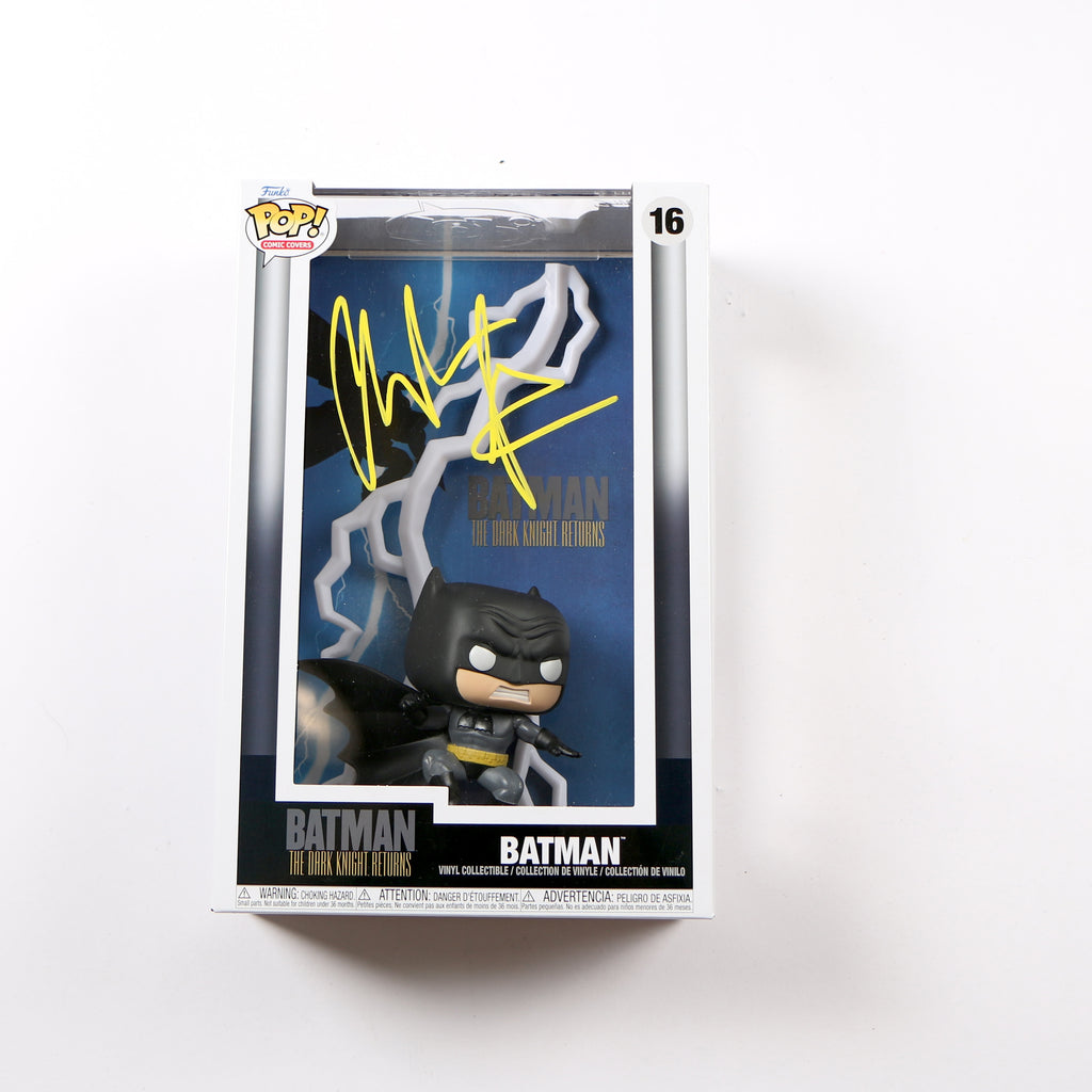 Christian Bale Signed Funko Pop 16 Batman The Dark Knight Returns Comic Cover Beckett