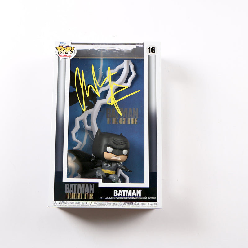 Christian Bale Signed Funko Pop 16 Batman The Dark Knight Returns Comic Cover Beckett