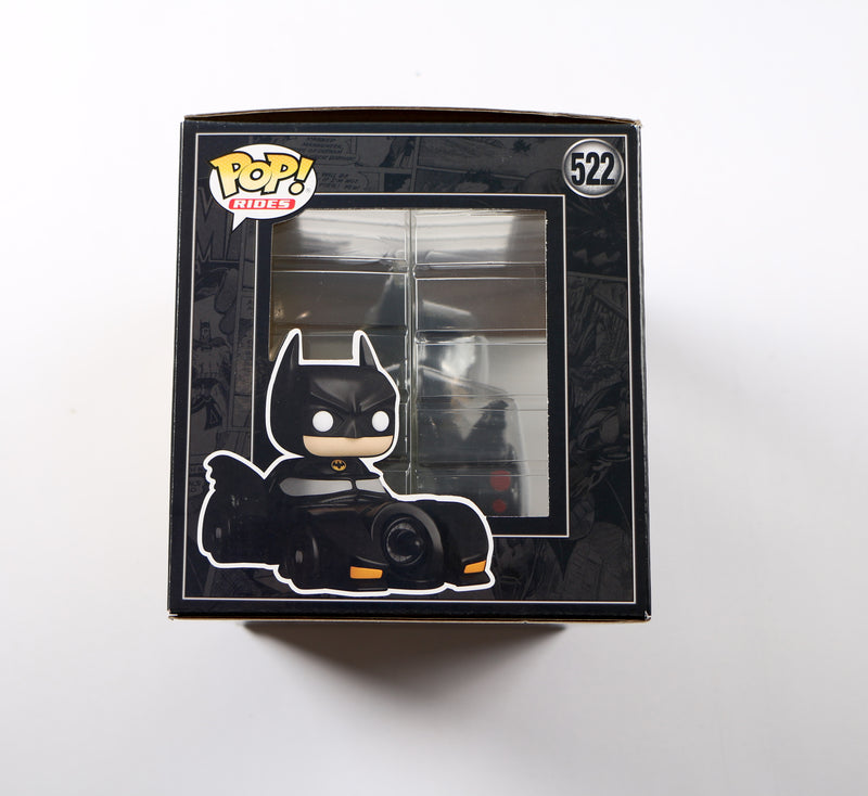 Christian Bale Signed Funko Pop 522 Batman in Batmobile Autograph Beckett