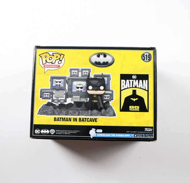 Christian Bale Signed Funko Pop 519 Batman in the Batcave Beckett