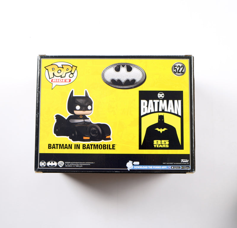 Christian Bale Signed Funko Pop 522 Batman in Batmobile Autograph Beckett