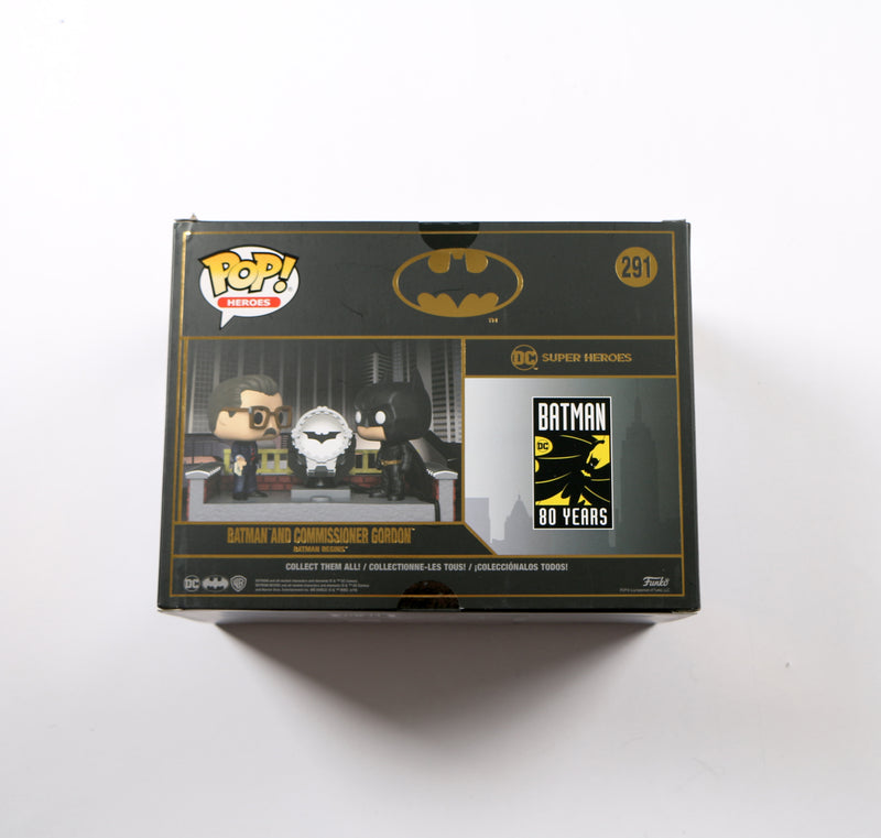 Christian Bale Signed Funko Pop 291 Batman and Commissioner Gordon Begins Beckett