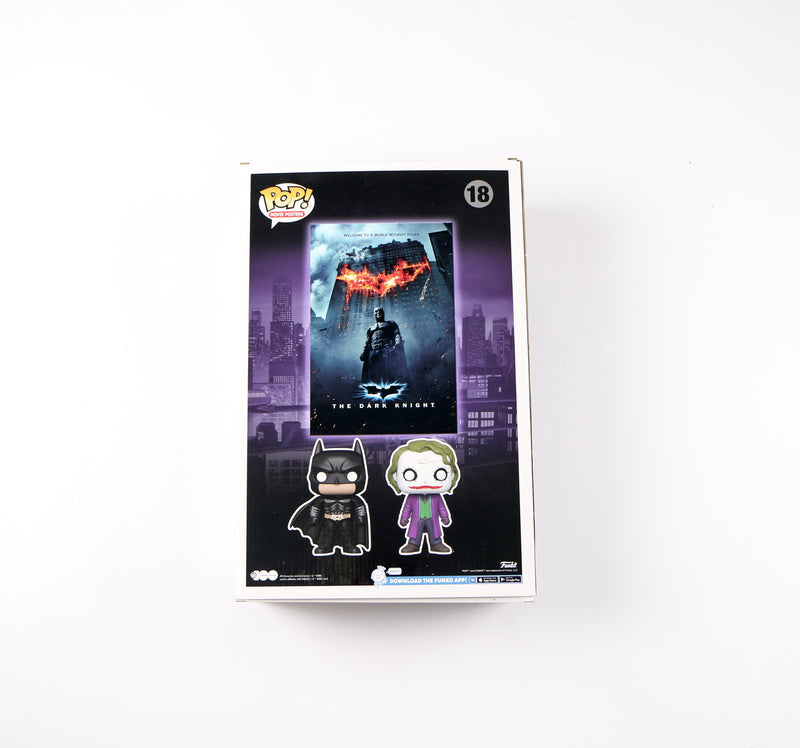 Christian Bale Signed Funko Pop 18 Batman /The Joker The Dark Knight Beckett