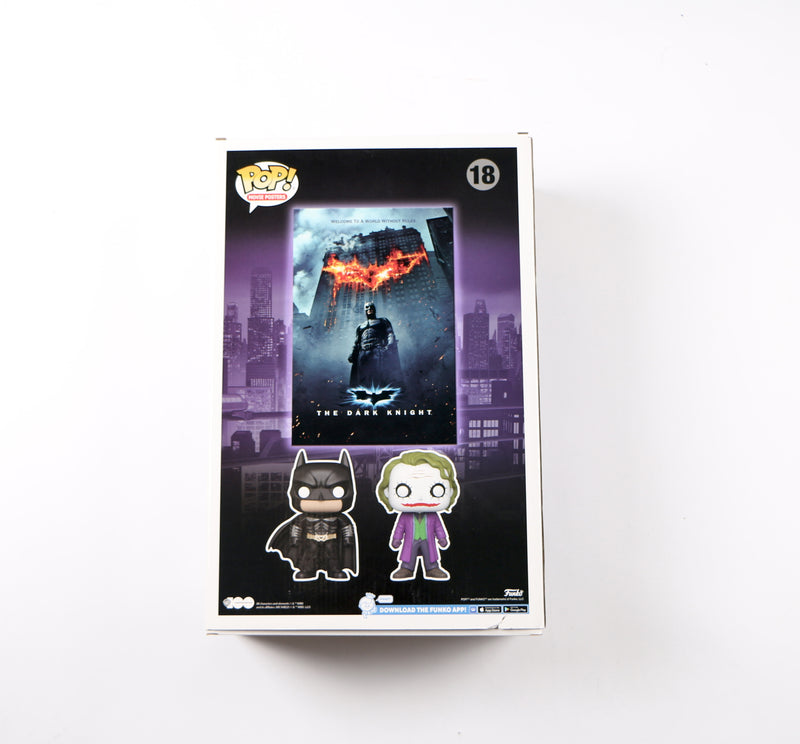 Christian Bale Signed Funko Pop 18 Batman /The Joker The Dark Knight Beckett