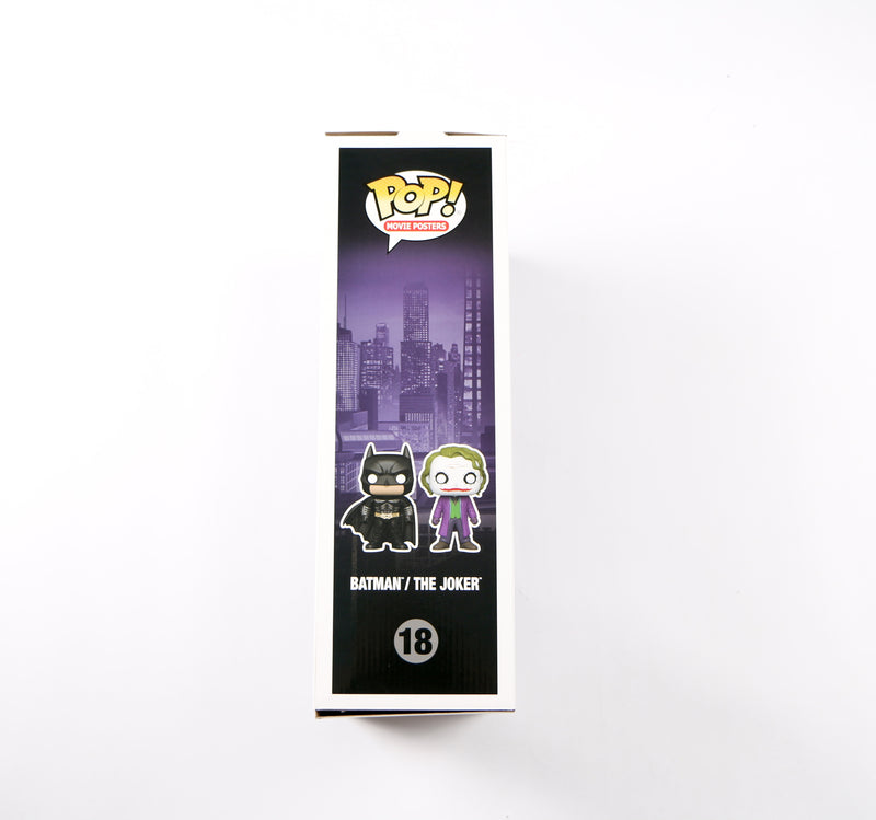 Christian Bale Signed Funko Pop 18 Batman /The Joker The Dark Knight Beckett