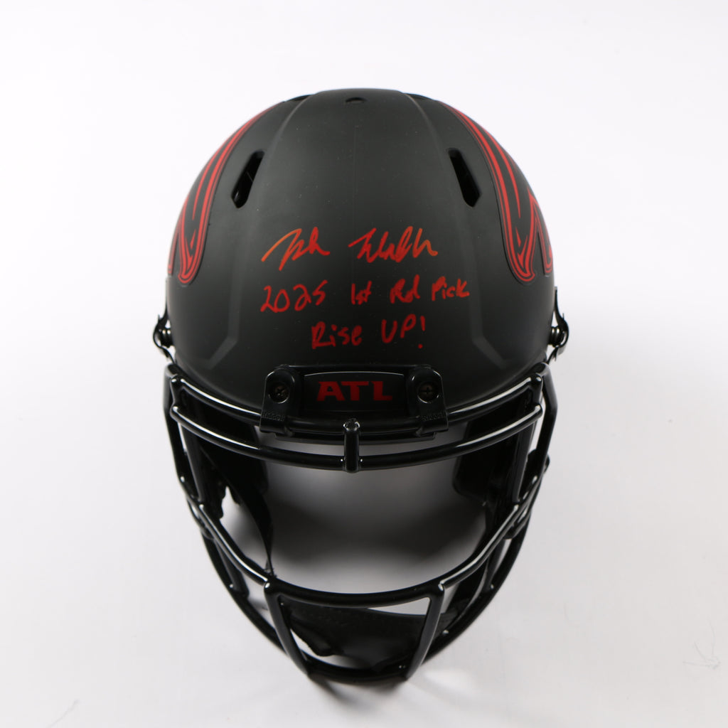Jalon Walker Signed Helmet Atlanta Falcons Eclipse Authentic Full Size Beckett